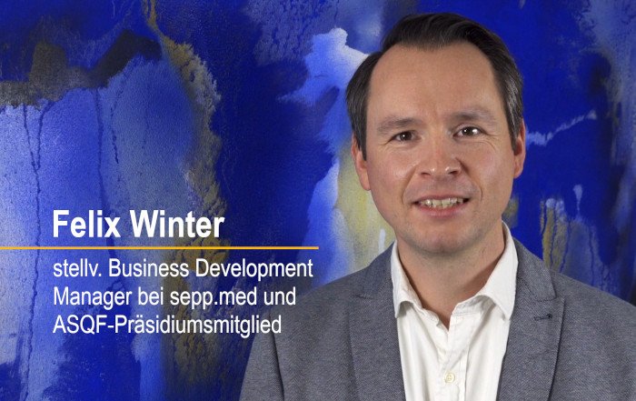 Felix Winter, stellvertretender Business Development Manager und ASQF--Präsidiumsmitglied