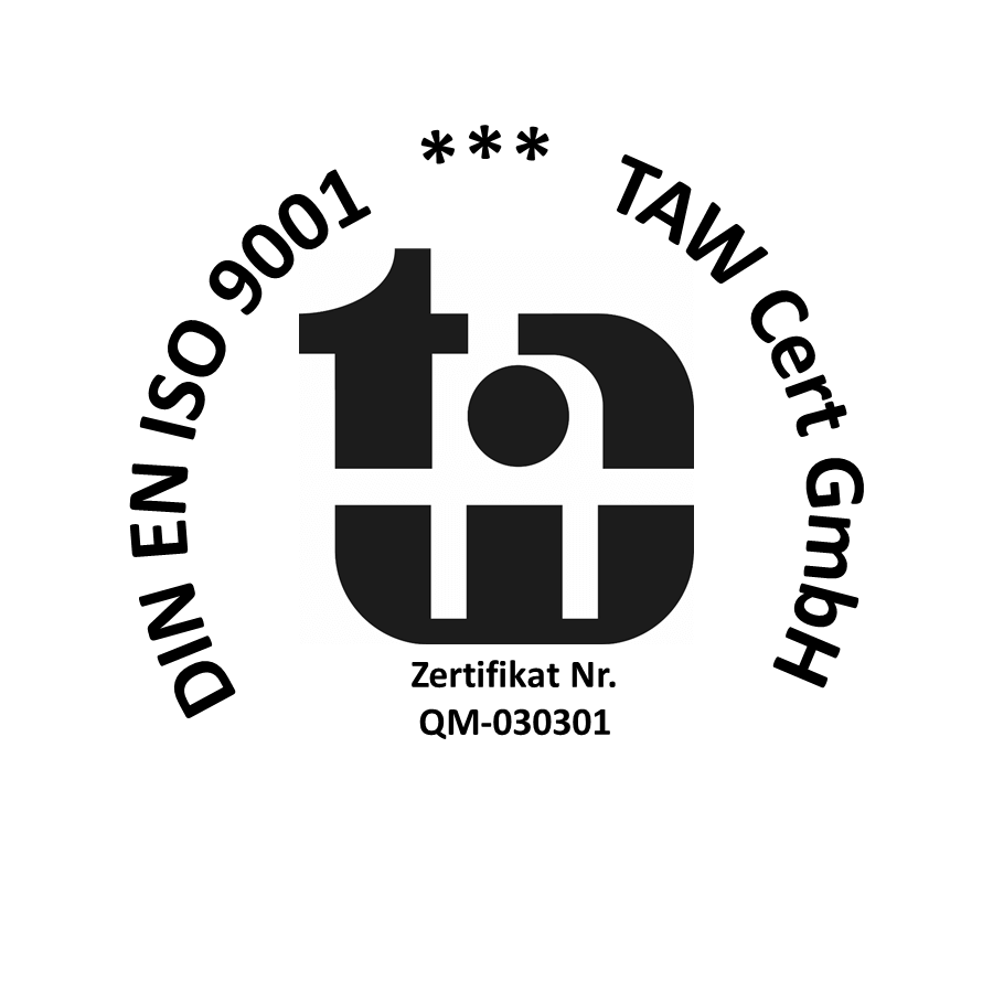 DIN EN ISO 9001, Zertifikat Nr. QM-030301