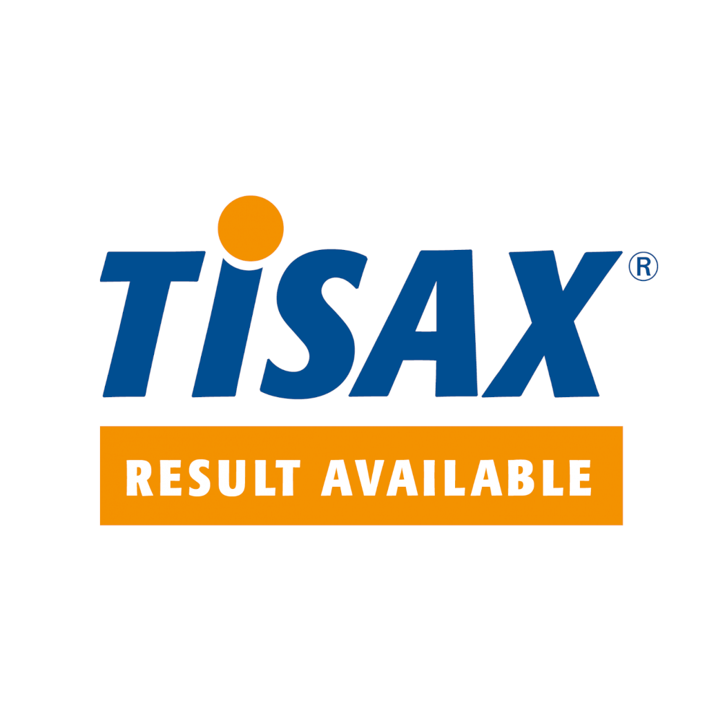 logo tisax result available quadratisch fuer maske TISAX Results Available