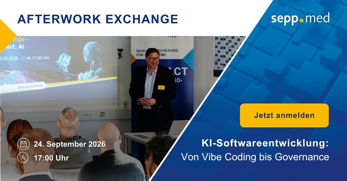sepp.med Afterwork Exchange &ndash; Jetzt anmelden